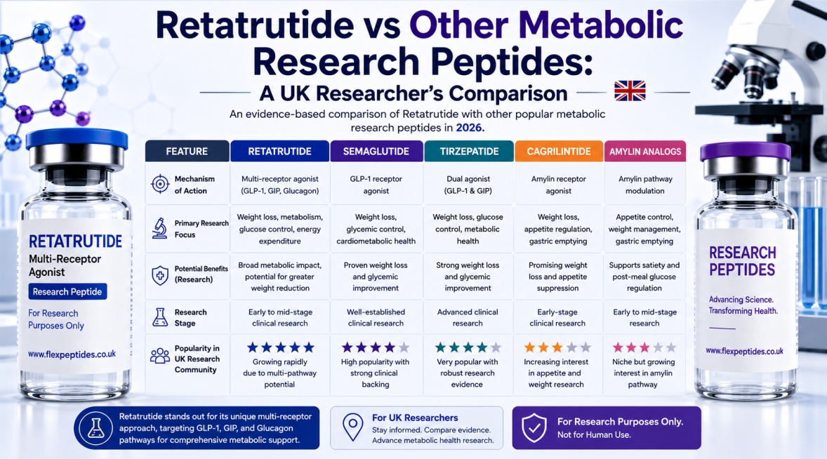 retatrutide peptide vs semaglutide Retatrutide vs Other Metabolic Research Peptides: A UK Researcher's  Comparison