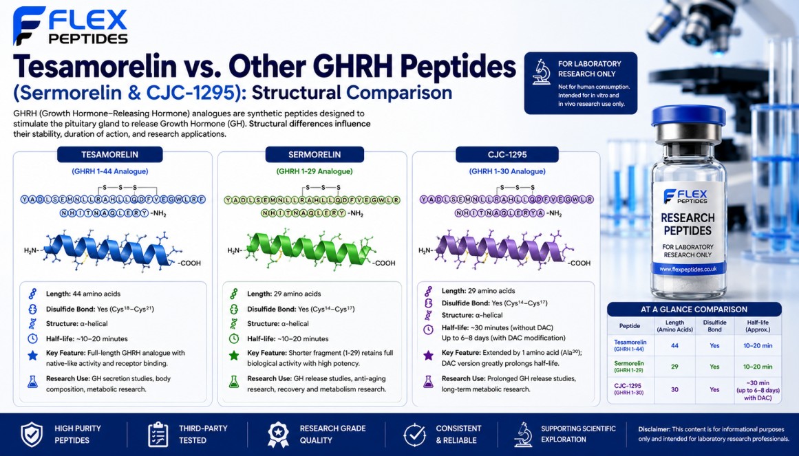 cjc-1295 ipamorelin vs sermorelin vs tesamorelin CJC-1295: Structural Comparison cjc 1295 ipamorelin vs sermorelin
