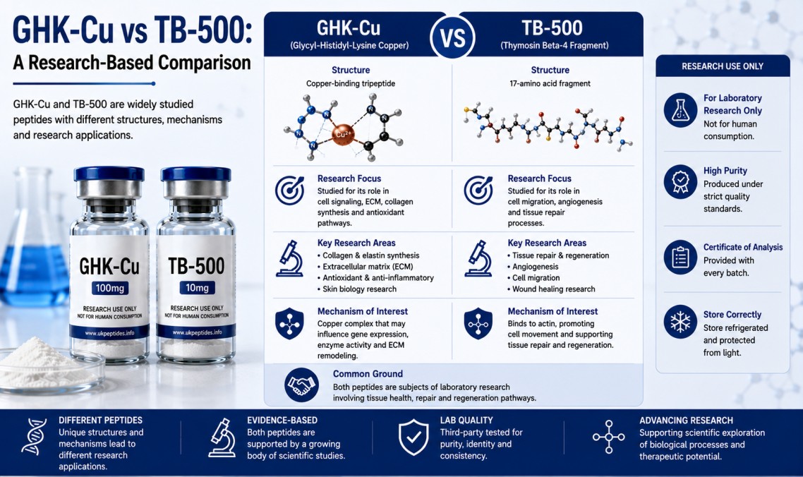 Buy GHK-cu and TB 500 | GHK-Cu vs TB-500: Research-Based Comparison