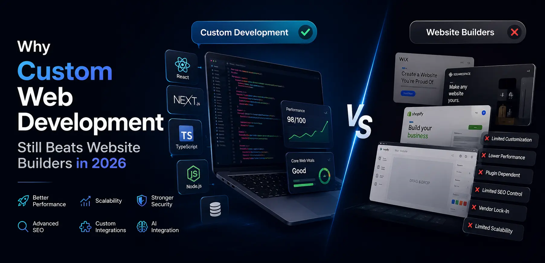 Why Custom Web Development Still Beats Website Builders