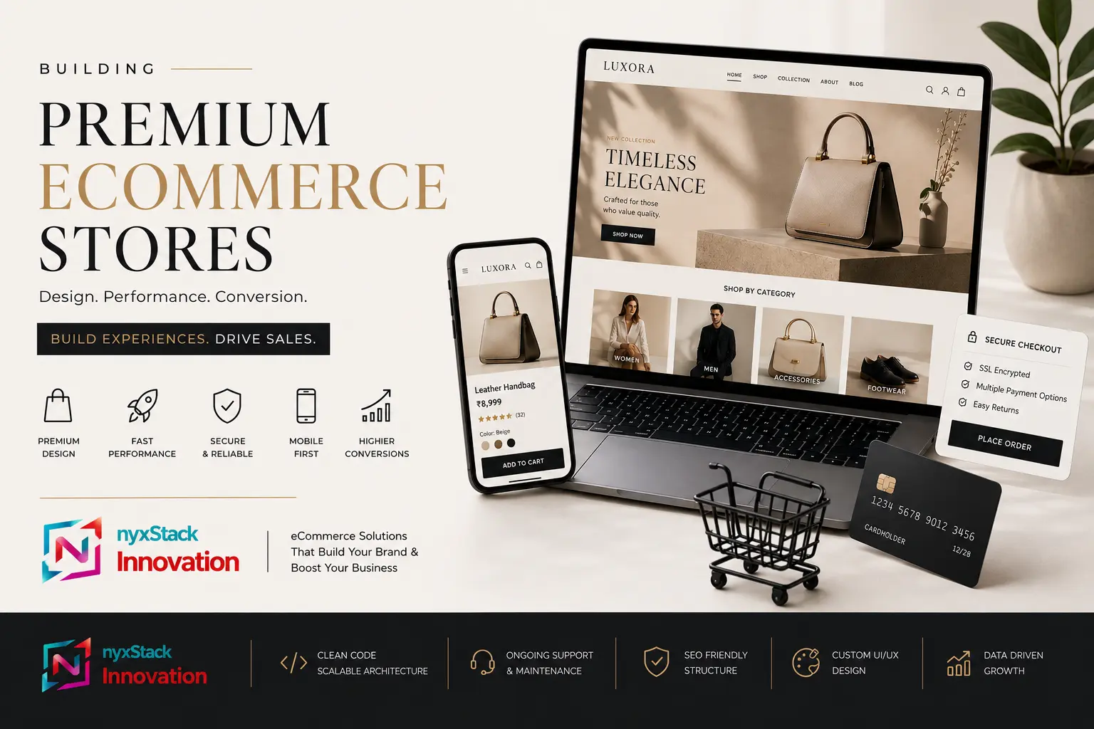 A premium eCommerce store website