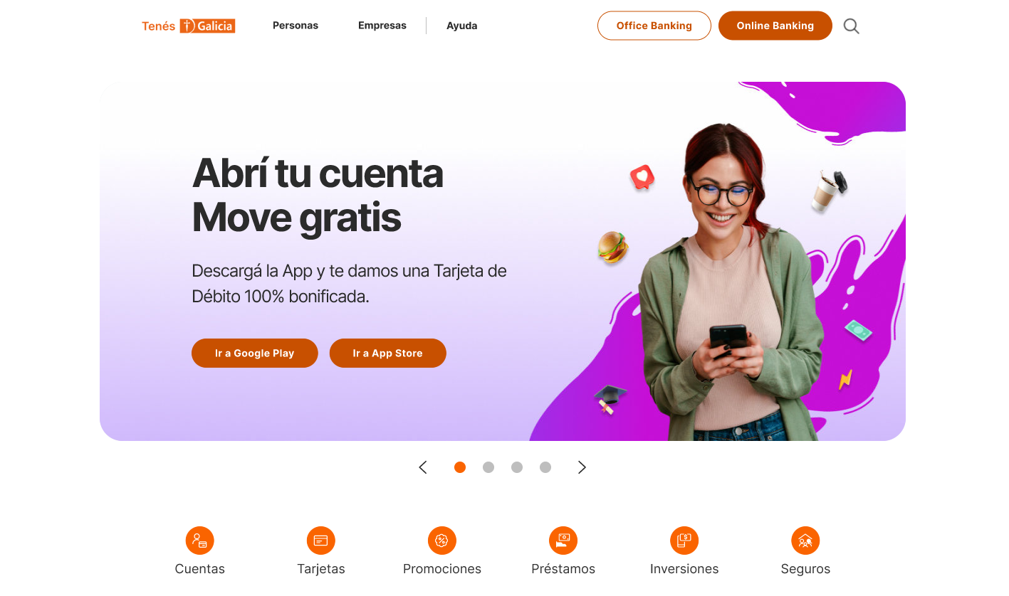 Banco Galicia UX UI Project