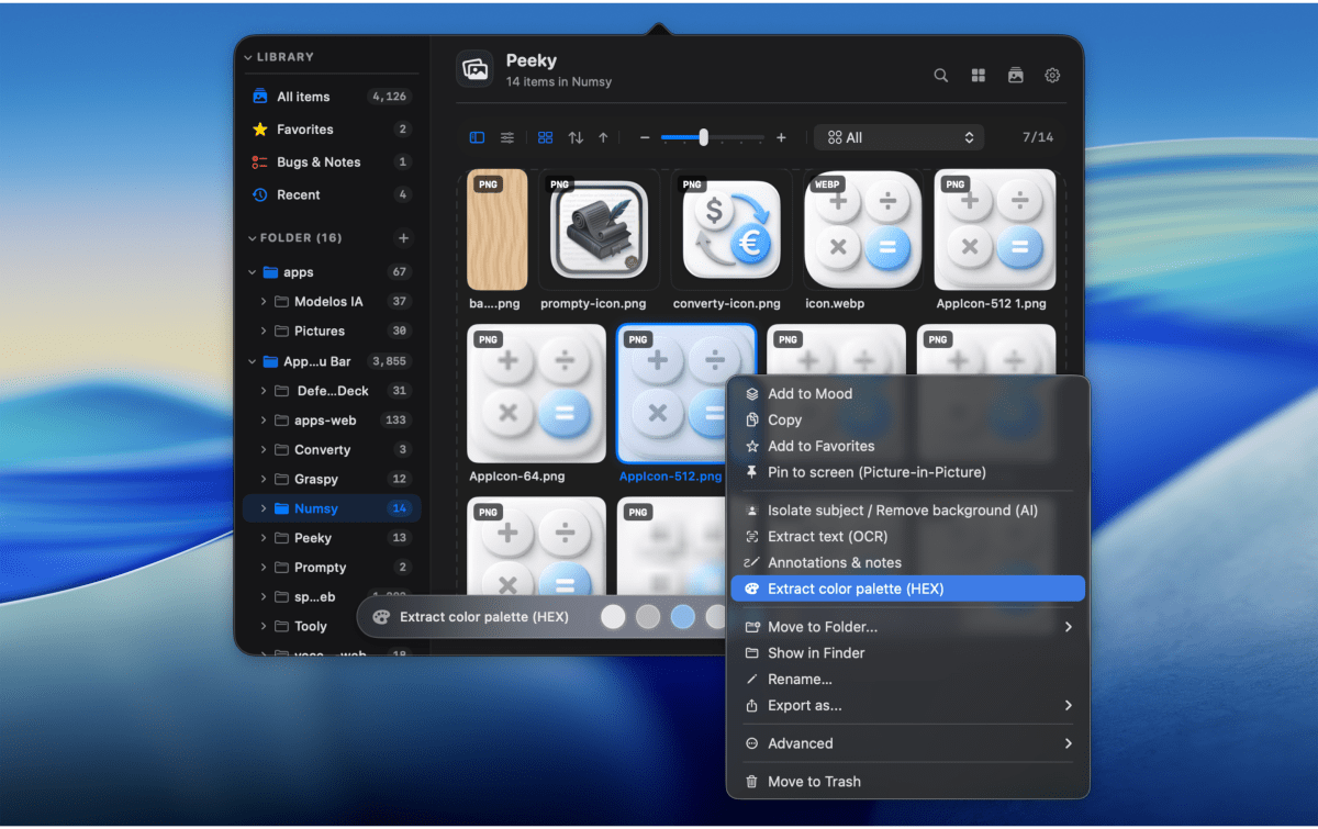 Peeky - Instant Color Palette Extractor
