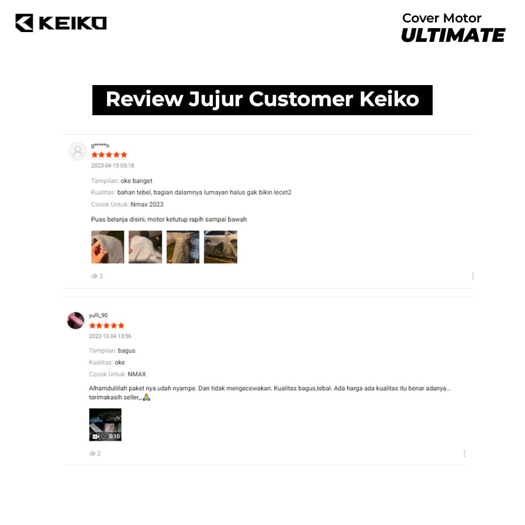 Testimoni pelanggan Keiko