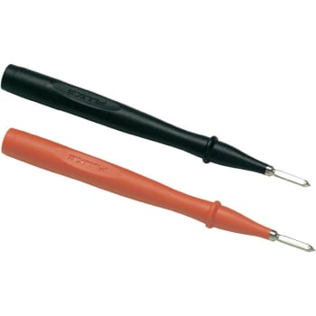 TP1-1 Tynn testprobe med flatt blad, Ett par (rød, svart)