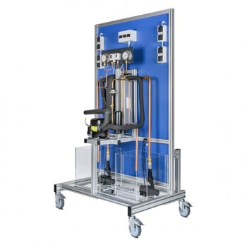 101963 Varmepumpe montert på stativ og hjul