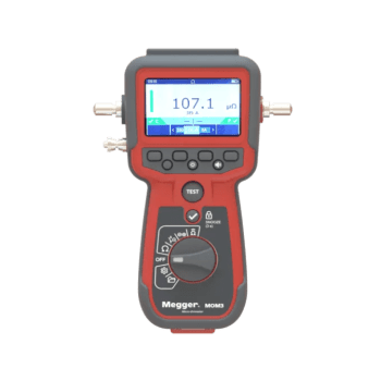 MOM3 Mikroohmmeter + Kelvin Klyper med 5 m. sort kabel 25 mm²