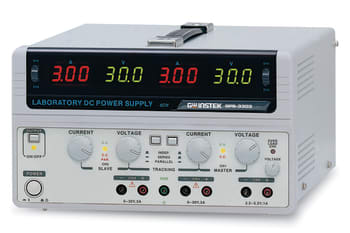 GPS-3303 Lineær DC strømforsyning 2x 0-30V, 0-3A, 1x 5V, 3A