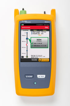 HDR OTDR med, HDR SM 1310 nm, 1550 nm og 1490 nm, med tilbh.