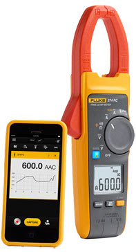 374 FC trådløs strømtang 600A AC/DC, Ø 34mm