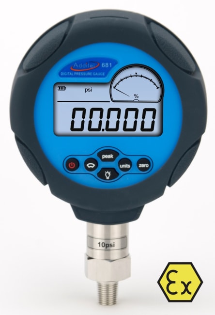 681IS Digitalt manometer 0...1000bar 0,2%FS 1/4BSP