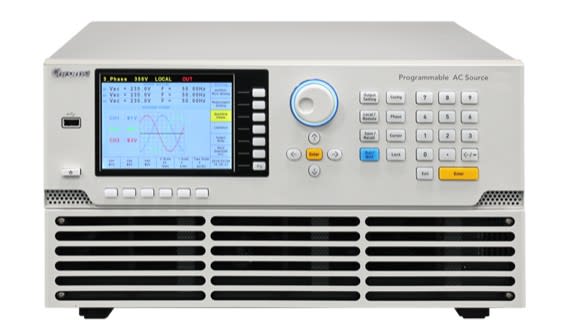 61604, Programmerbar AC strømforsyning 0~300V, 15Hz~1KHz/2KVA, 1Ø