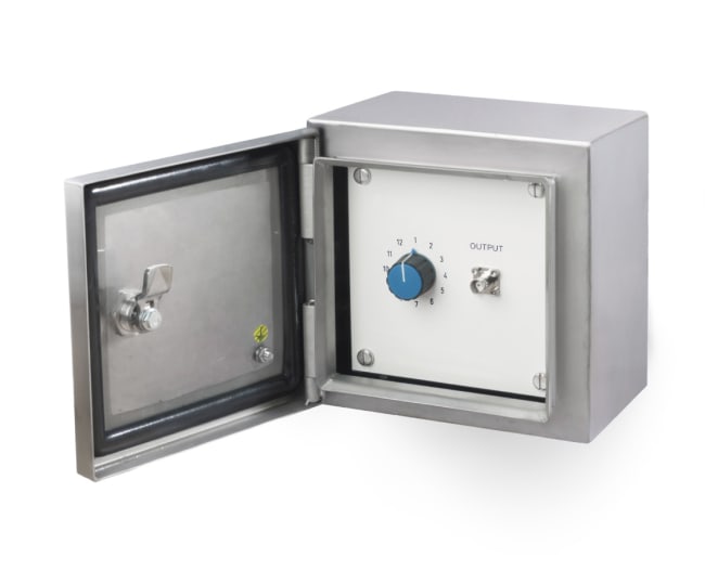 Koblingsboks i rustfritt stål med hurtigbryter, 24 kanaler