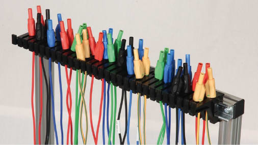 Stativ med hjul for ca 300 Måleledn. 500x410xh1350mm.