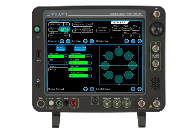 8800SX Analog og digital radio testsett
