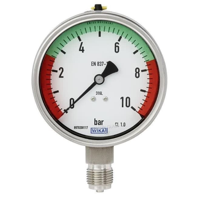 910.33 Klistremerke for ø160 manometer (rød/grønn)
