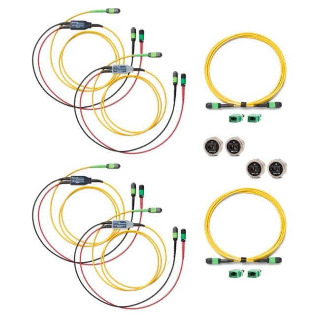 CertiFiber MAX SM utvidelses sett MPO12 (med TRC og adaptere)
