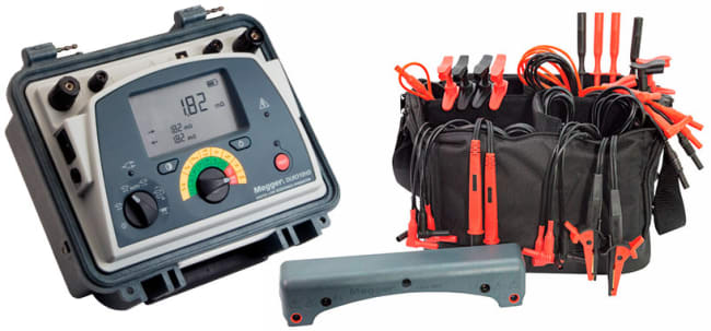 DLRO10HD Heavy Duty LavohmMeter +Industrielt applikasjonsset