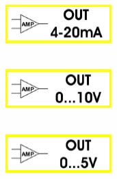 INTERNAL amplifier 4-20mA