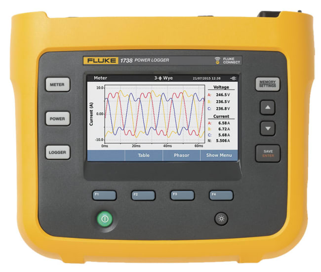 1738 Trefase nettkvalitetsanalysator uten strømprober