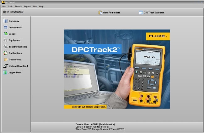 DPCTrack2 Asset- og kalibreringsprogramvare