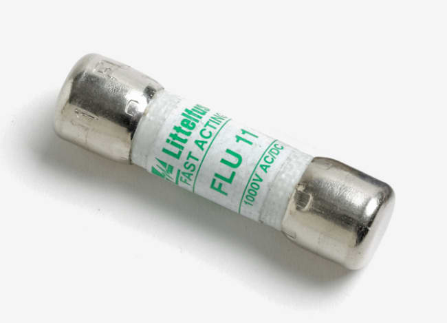 Sikring 11A (F), V:1000V, IR:20kA, 10.3x38.1 mm