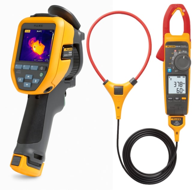 TiS55+ IR-kamera inkludert 378FC/E strømtang