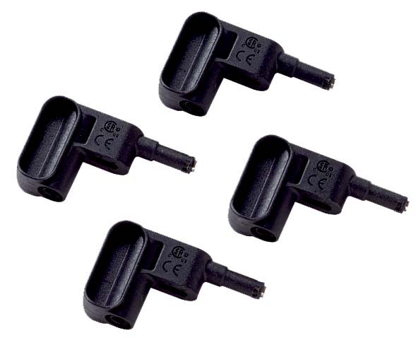 MP1 Magnetprober for 4 mm banan, sett med 4 sorte