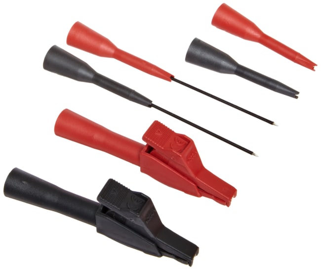 TP920 Adaptersett til testprober, par (røde, svarte)