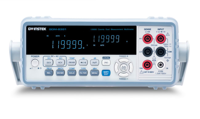GDM-8351 Benkmultimeter med 5 1/2 Dobbelt display 120 000 Tellinger