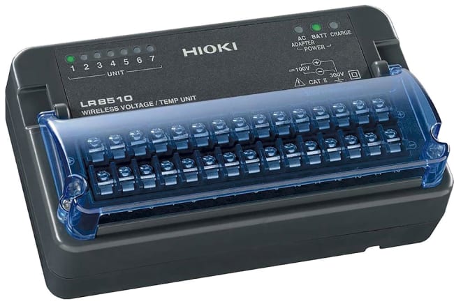 LR8510 Trådløs inngangsenhet 15 kanaler, spenning/temp.