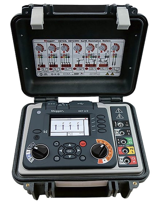 DET2/3 Avansert Jordplatemåler, 100M KIT, komplett