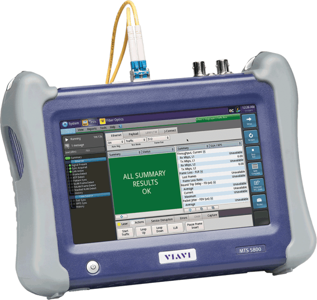 MTS-5800 Network tester with Dual 1G + Dual 10G ports