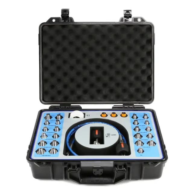 102 Adapterkit 1000bar, 1/4BSP med testslange og koffert (25 deler)