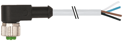 Kabel M12-4pin vinklet, 5m