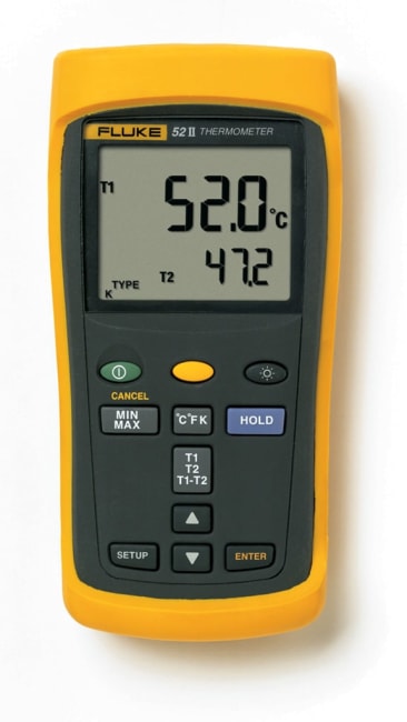 52-II Digitalt termometer, 2 kanaler
