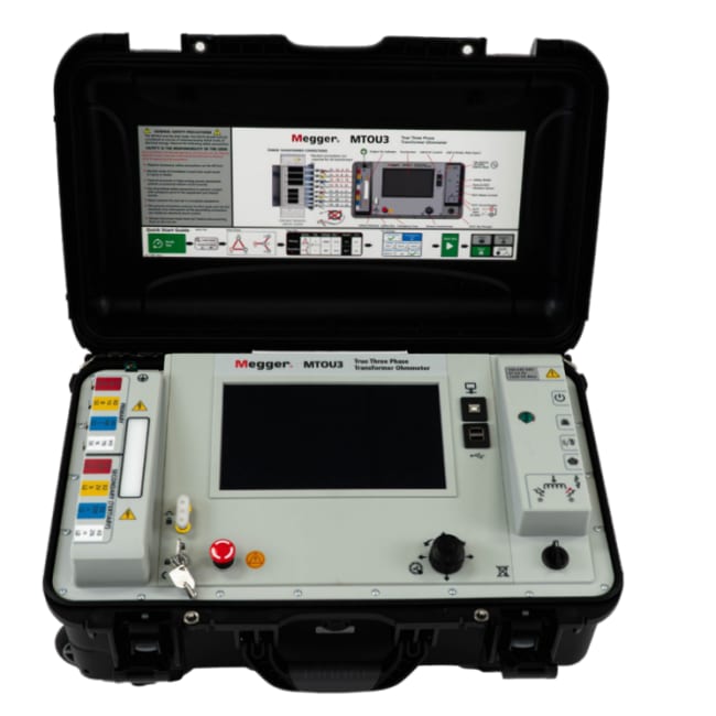 MTOU3 trefase transformatorviklingsmotstandsmåler for test av viklingsmotstand