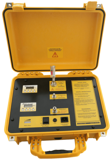 Yellow Box Portabel Oksygen Analysator (0...1000ppm & 0...25%)
