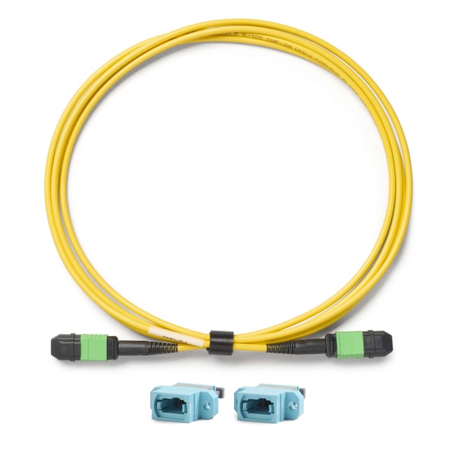 TRC for fiberverifisering, 16U SM, type A, MPO APC/U – MPO APC/U
