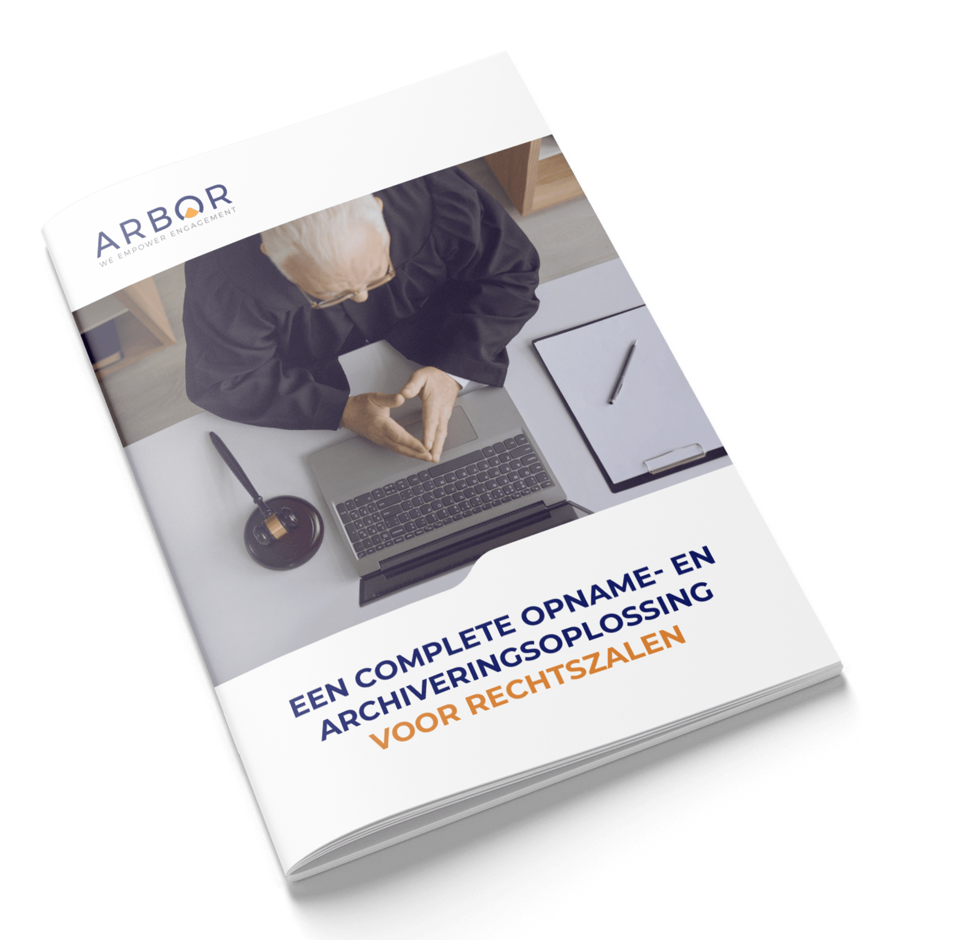 Mockup - Folder - Een complete opname- en archiveringsoplossing voor rechtszalen