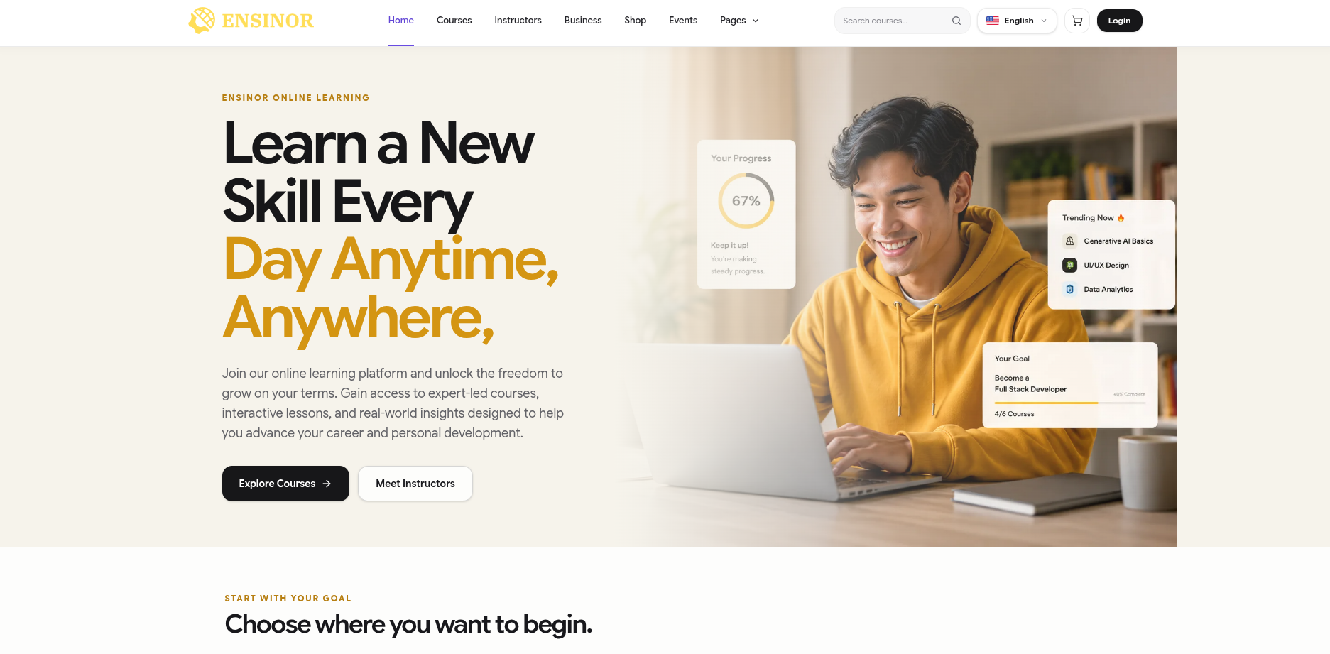 Ensinor project preview