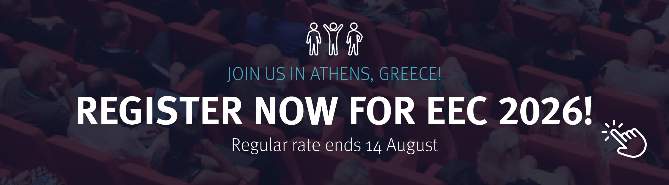JOIN US IN ATHENS, GREECE!
REGISTER NOW FOR EEC 2026!
Regular rate ends 14 August