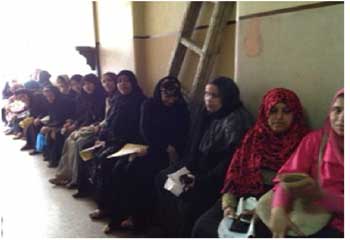 Spotlight - Patients in the Epilepsy Clinic waiting area - Egypt