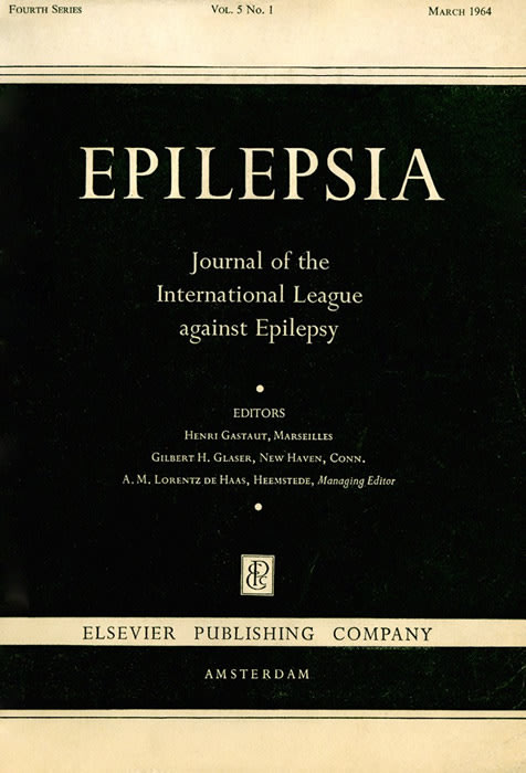 Epilepsia cover. Fourth series (1959-present)