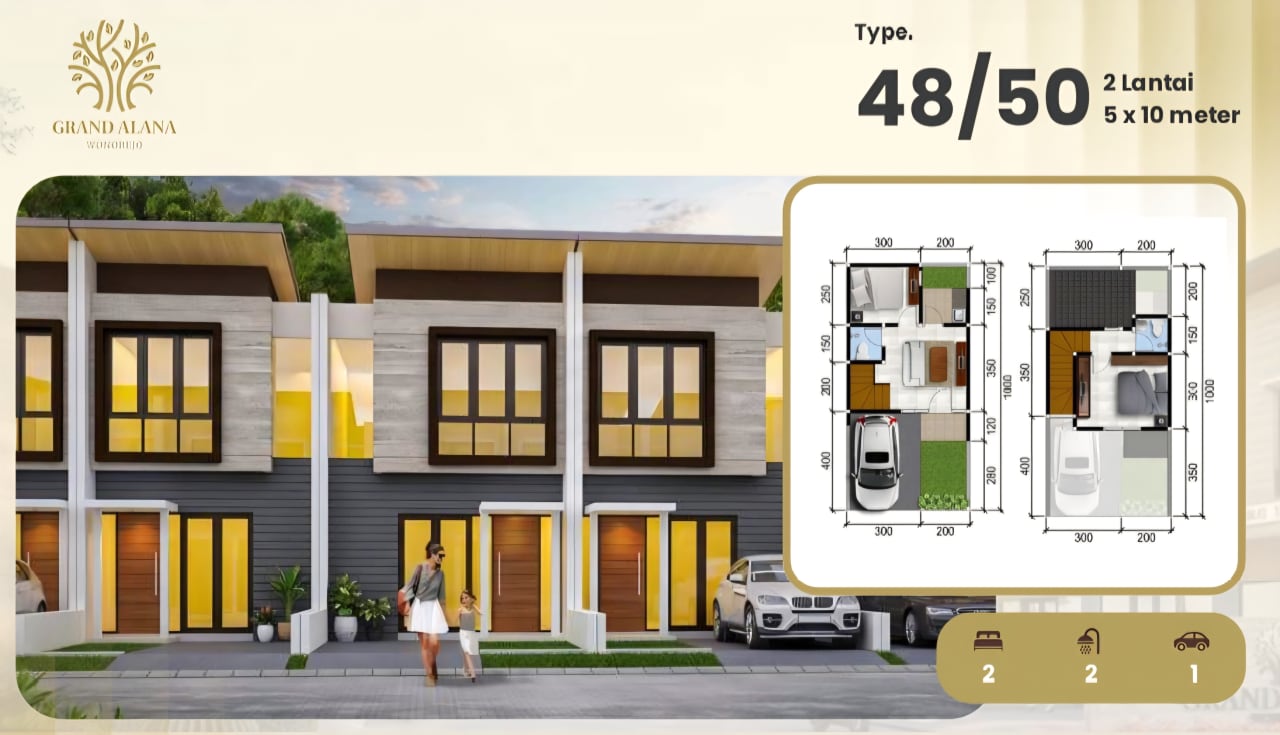 Rumah 2 Lantai di Surabaya Start 633 Juta Legalitas SHM, Rif Property Real Estate