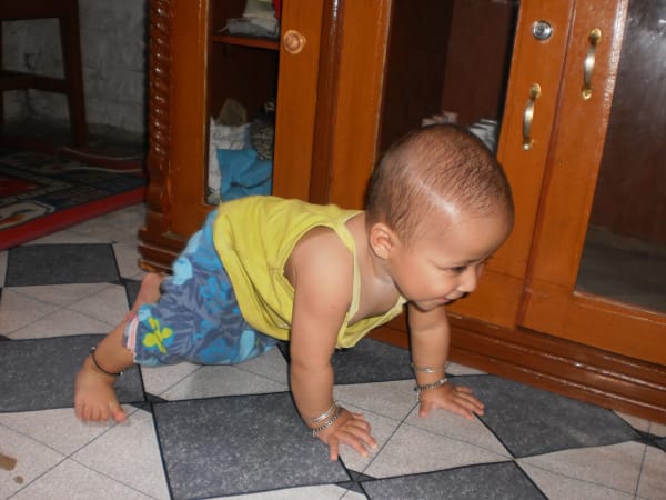 Crawling baby