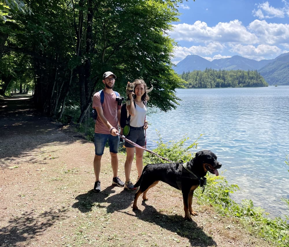 Austria in camper con cane e gatto