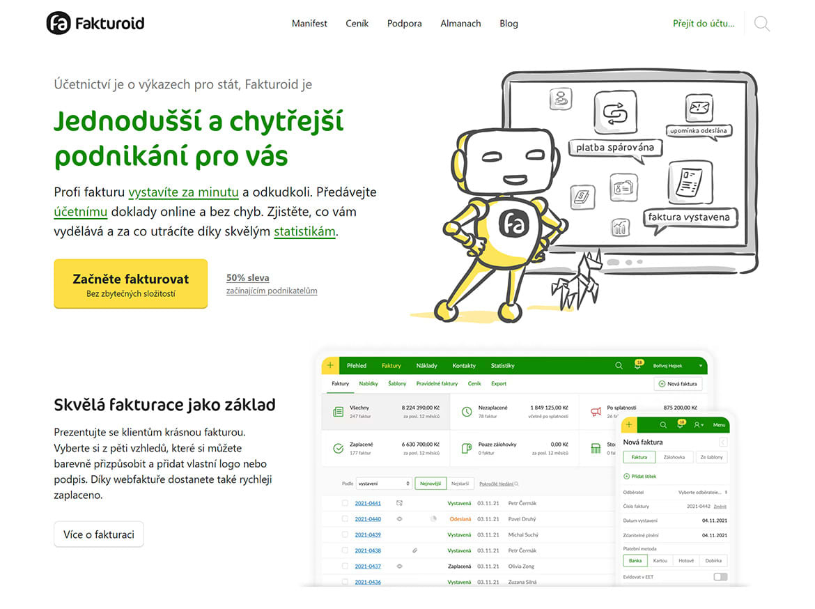 Fakturoid-homepage-puvodni