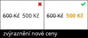Zvýraznění ceny