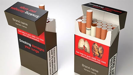 Nejošklivější balení cigaret